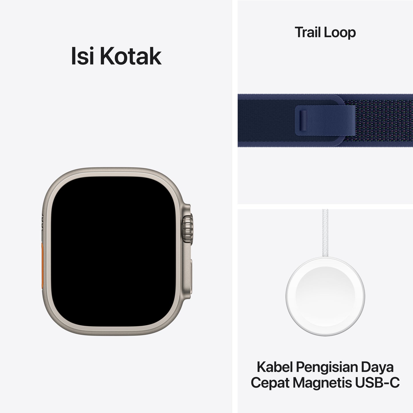 2024 Apple Watch Ultra 2 49 mm Natural Titanium Case Trail Loop