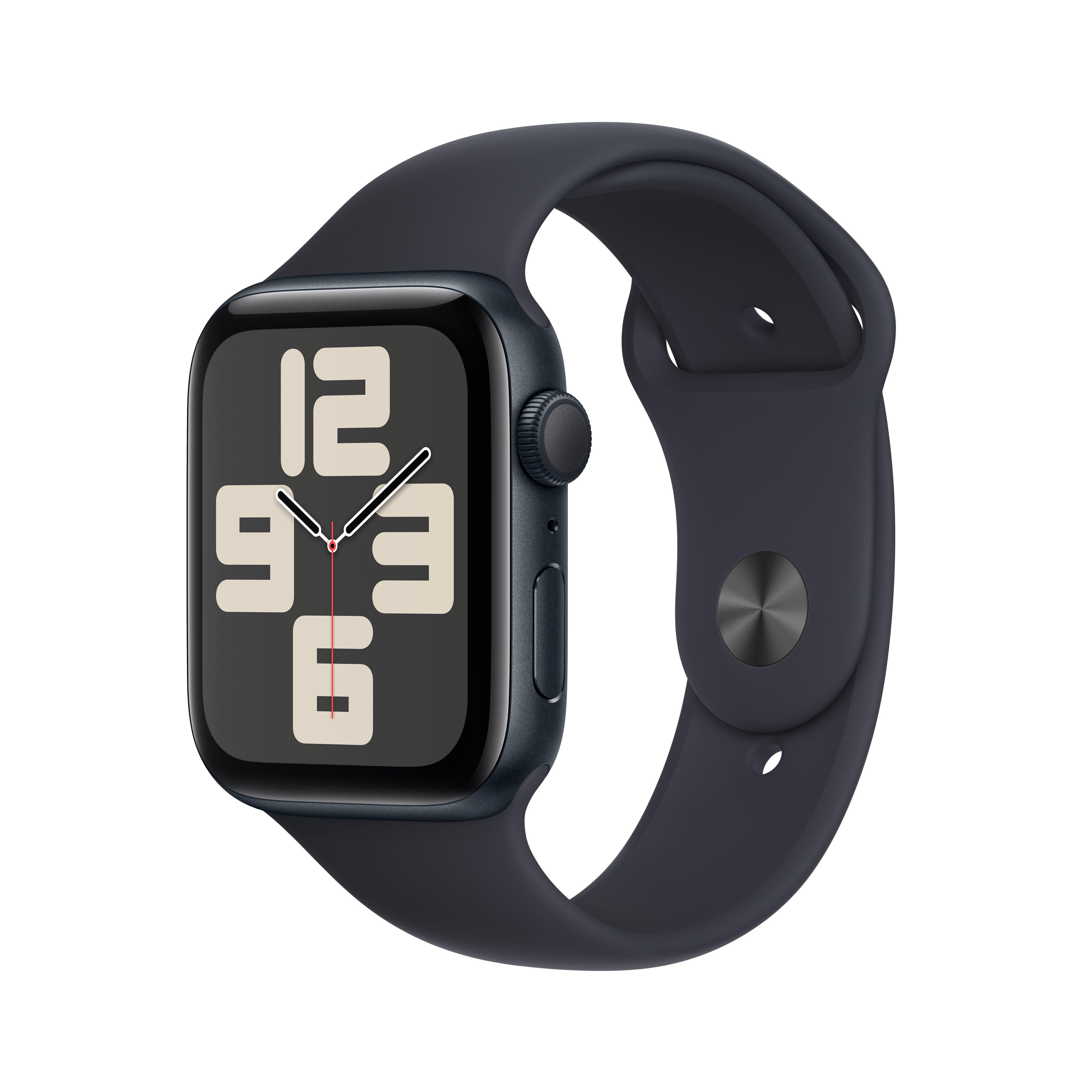 Apple Watch SE GPS 44mm Midnight Aluminium Case with Midnight Sport Ba