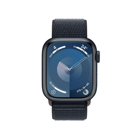 Apple Watch Series 9 GPS 41mm Midnight Aluminium Case with Midnight Sport Loop