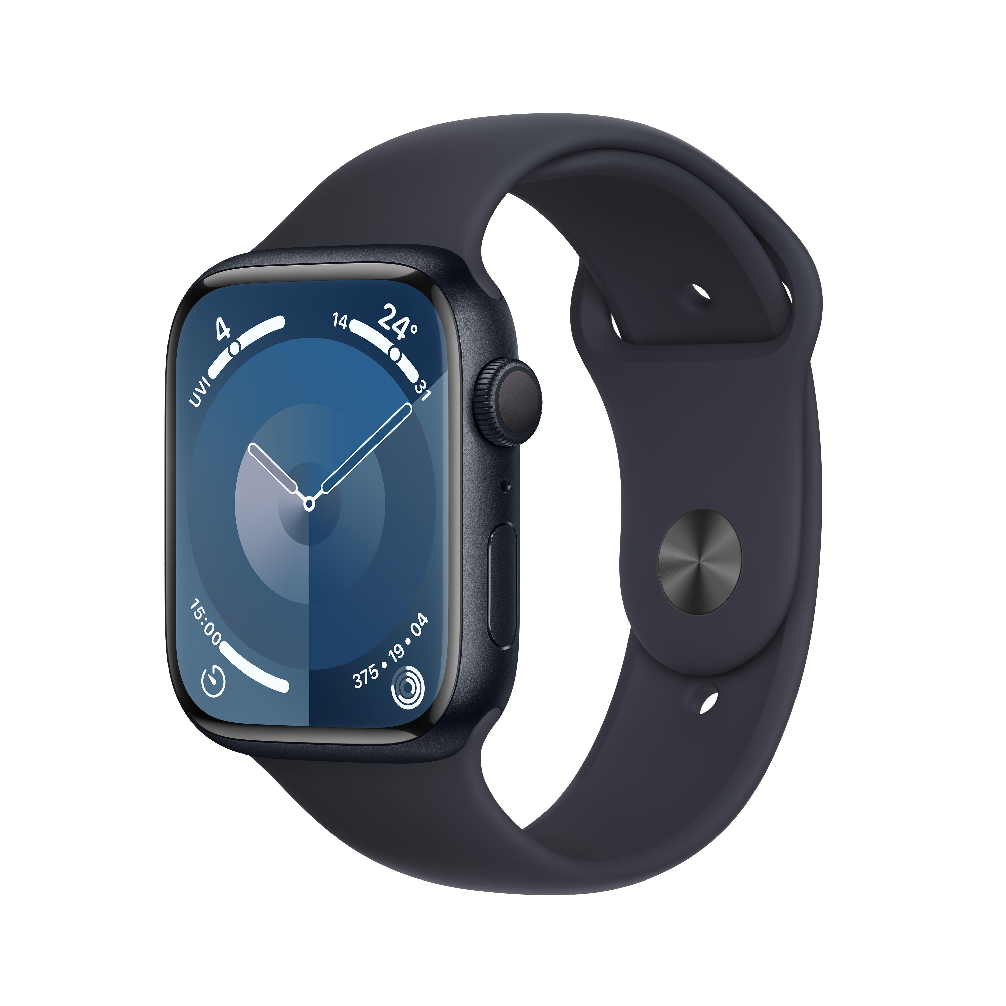 Apple Watch Series 9 GPS 45mm Midnight Aluminium Case with Midnight Sp Digimap Indonesia