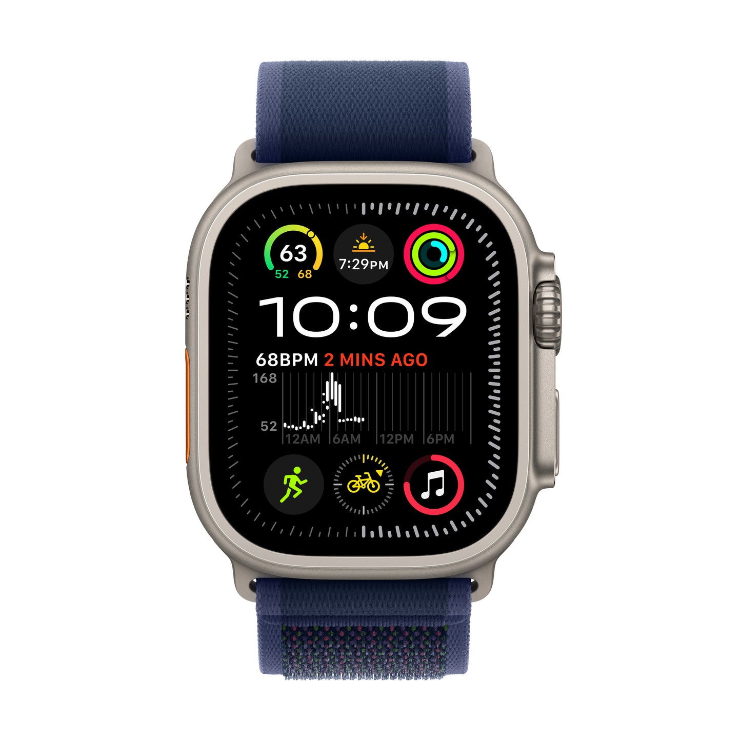 2024 Apple Watch Ultra 2 49 mm Natural Titanium Case Trail Loop