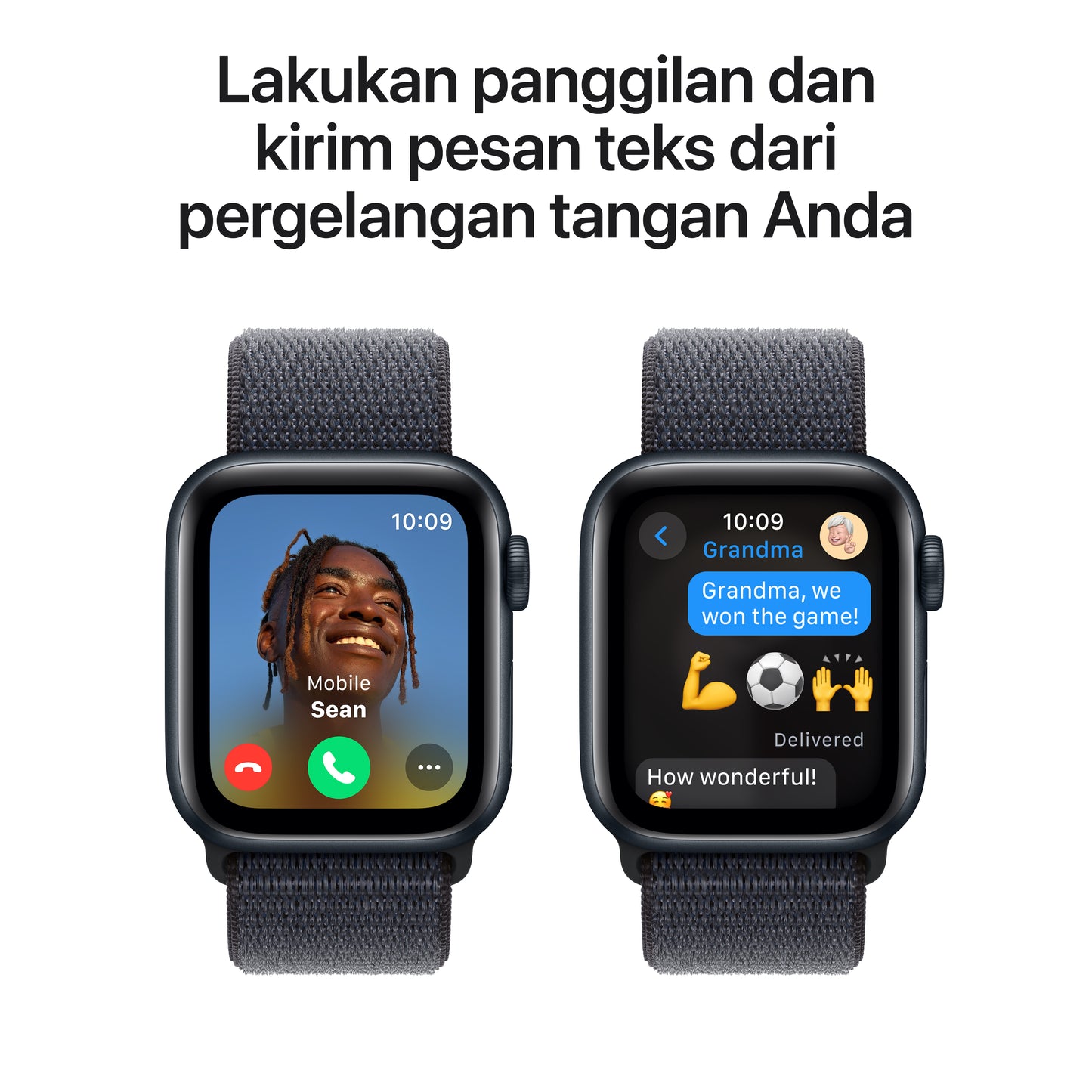 2024 Apple Watch SE 40 mm Midnight Aluminium Case Sport Loop