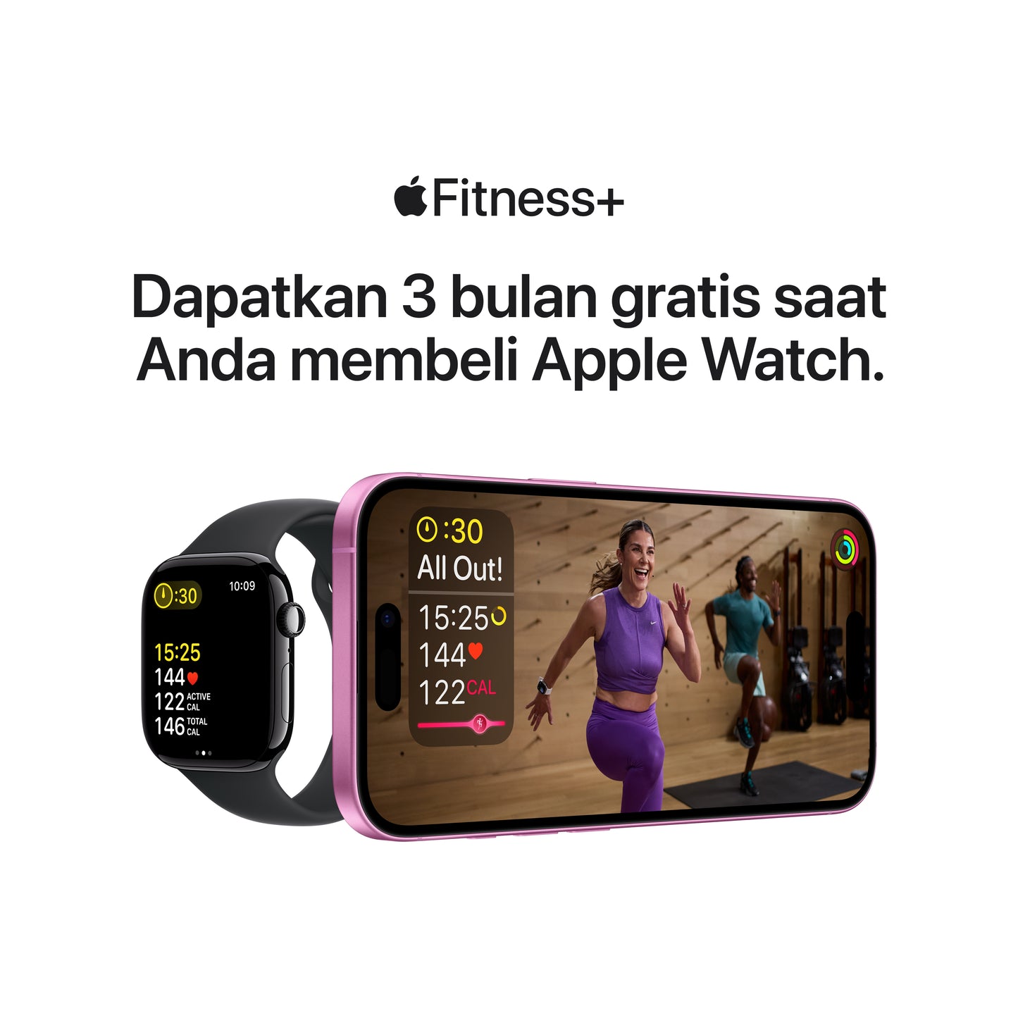 2024 Apple Watch SE 44 mm Midnight Aluminium Case Sport Band
