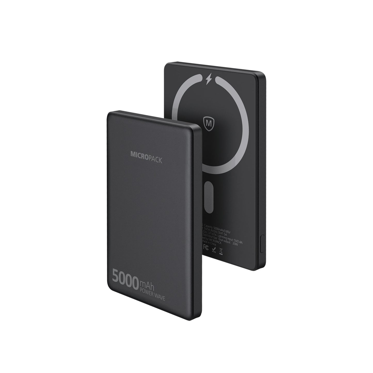 WIRELESS MAGNETIC 5000 MAH SLIM - BK