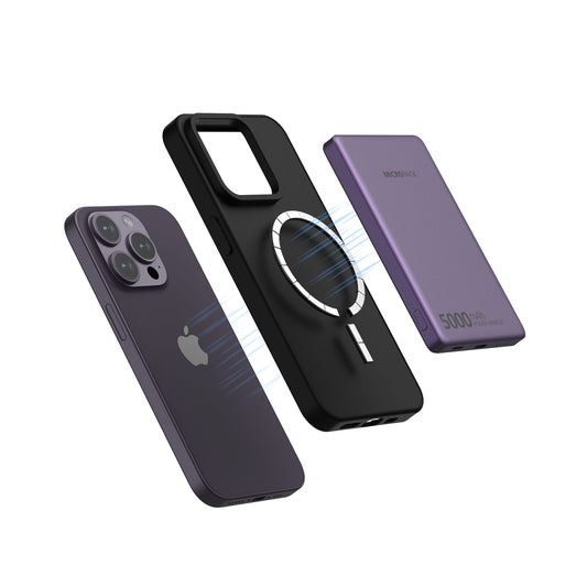 WIRELESS MAGNETIC 5000 MAH SLIM - PU