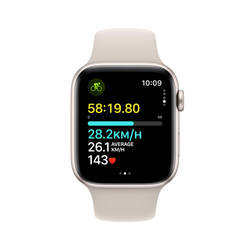 Apple Watch SE GPS 44mm Starlight Aluminium Case with Starlight