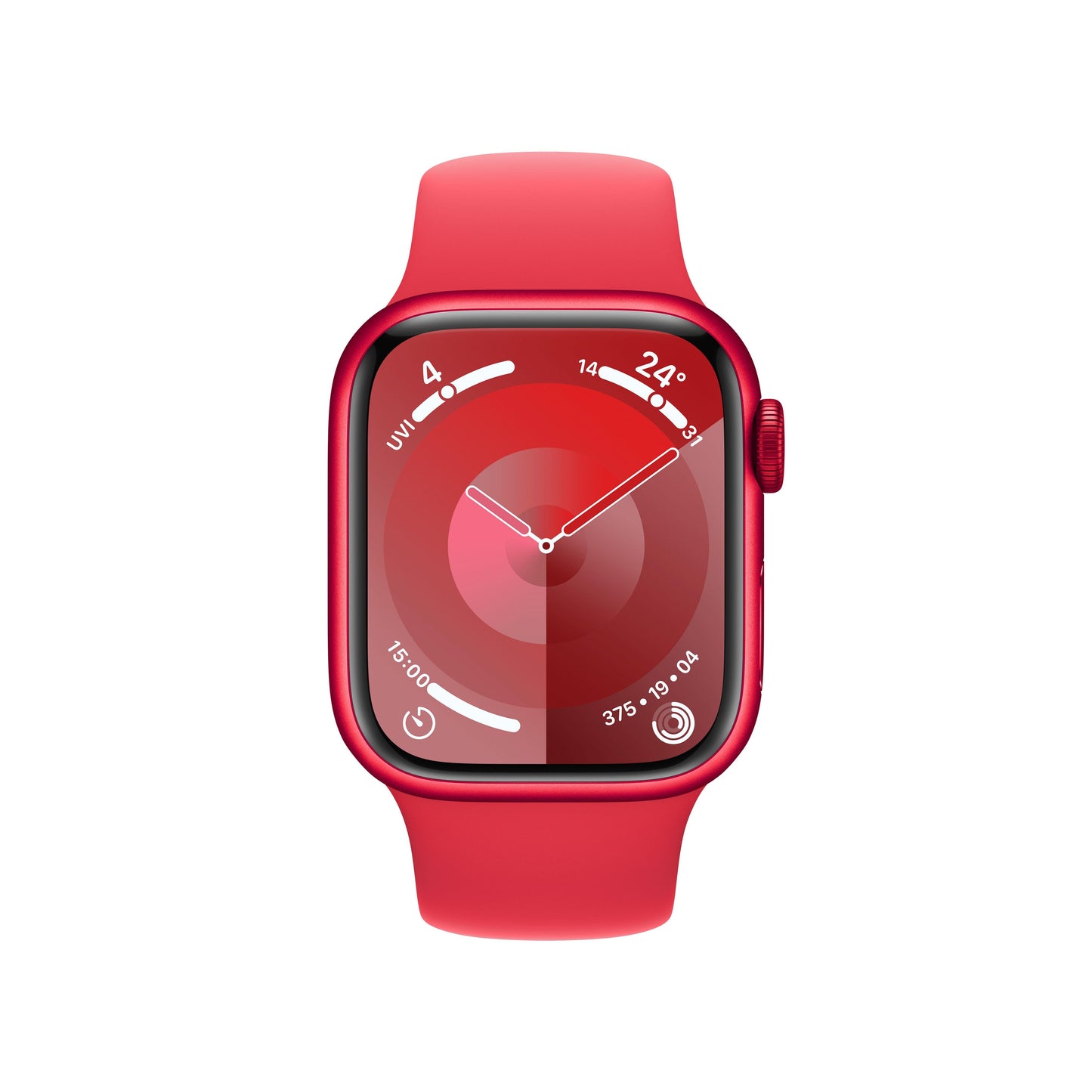 Apple Watch Series 9 GPS 41mm (PRODUCT)RED Aluminium Case with (PRODUCT)RED Sport Band - M/L
