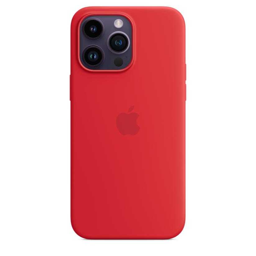 iPhone 14 Pro Max Silicone Case with MagSafe (PRODUCT)RED