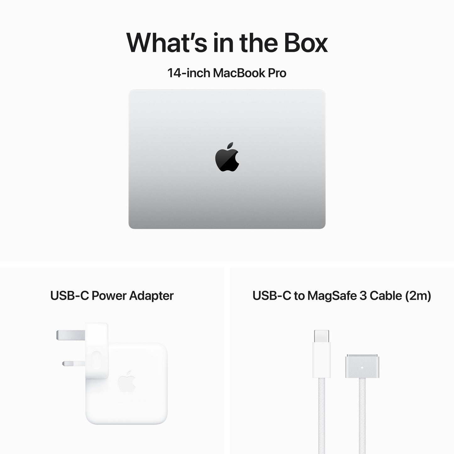 14-inch MacBook Pro: Apple M3 chip with 8‑core CPU and 10‑core GPU, 512GB SSD - Silver