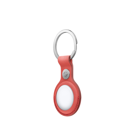 AirTag FineWoven Key Ring - Coral