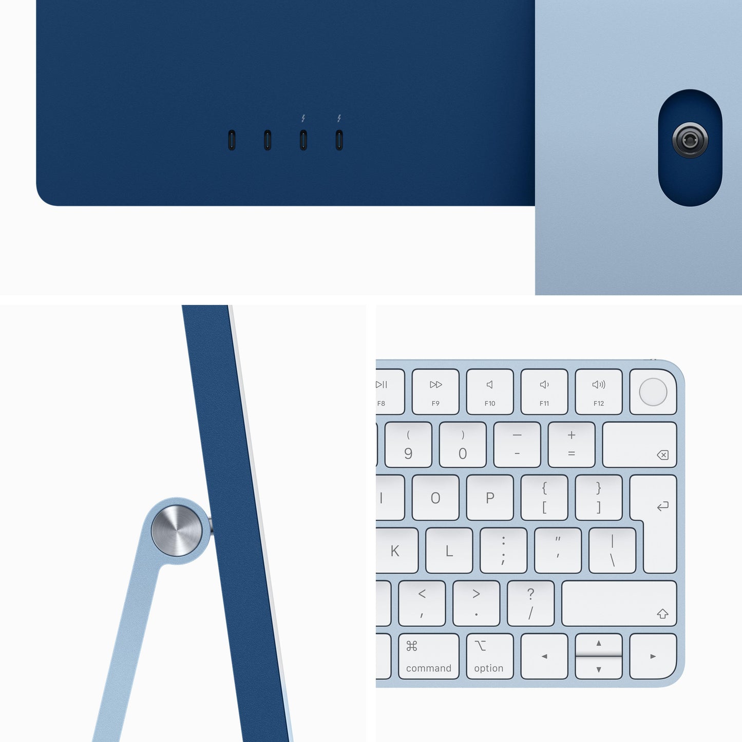 24-inch iMac with Retina 4.5K display: Apple M3 chip with 8‑core CPU and 10‑core GPU, 512GB SSD - Blue