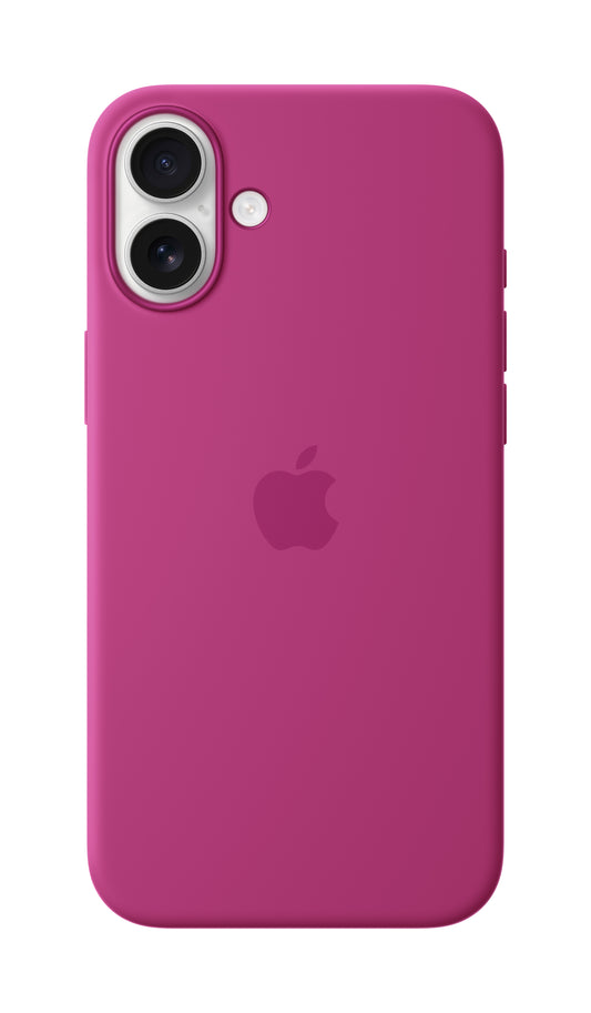 iPhone 16 Plus Silicone Case Fuchsia