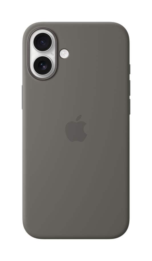 iPhone 16 Plus Silicone Case Stone Gray