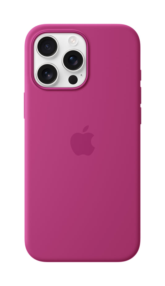 iPhone 16 Pro Max Silicone Case Fuchsia