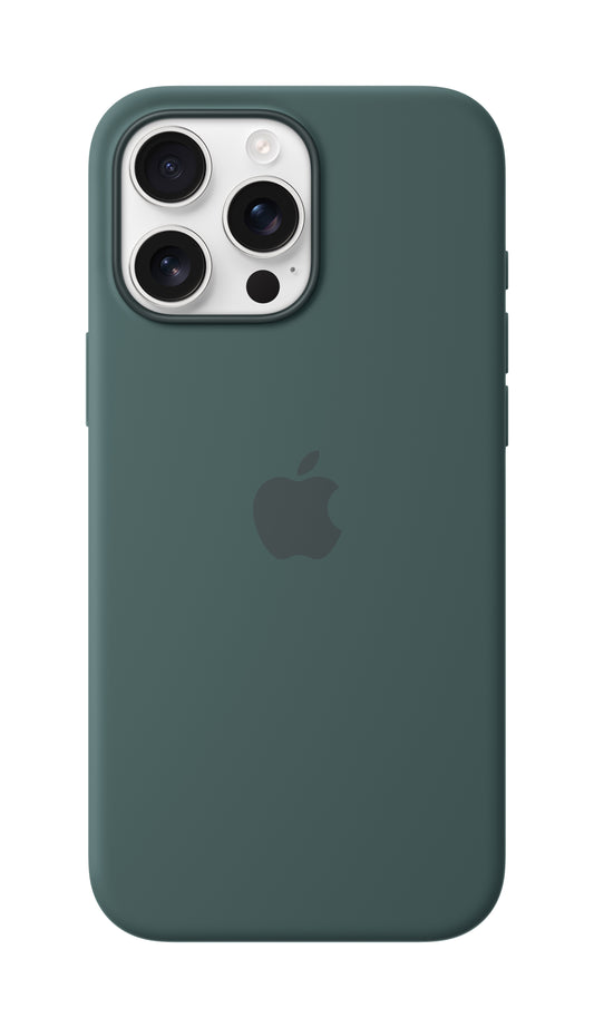 iPhone 16 Pro Max Silicone Case Lake Green