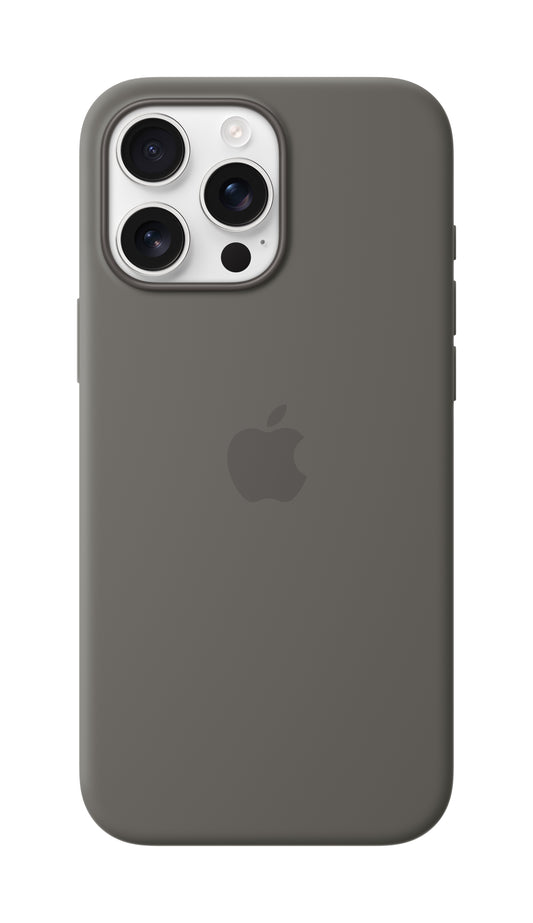 iPhone 16 Pro Max Silicone Case Stone Gray