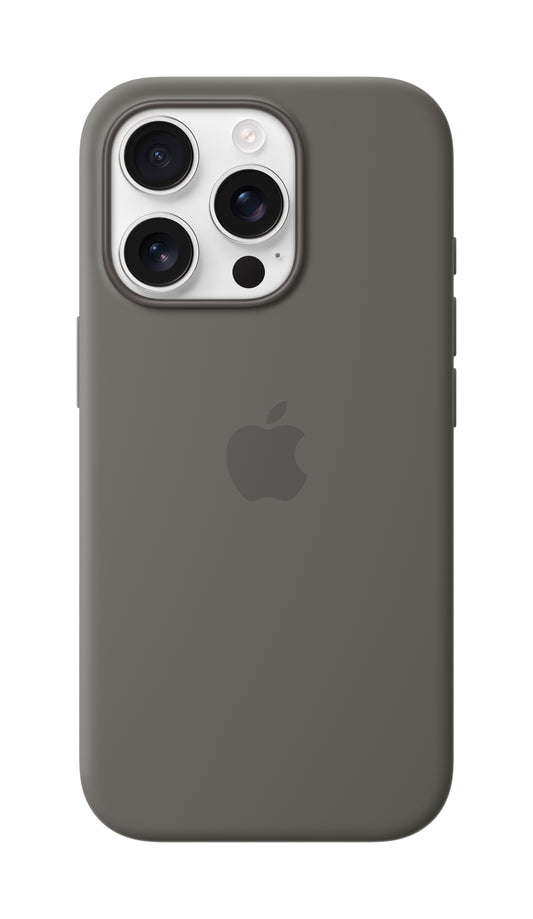 iPhone 16 Pro Silicone Case Stone Gray