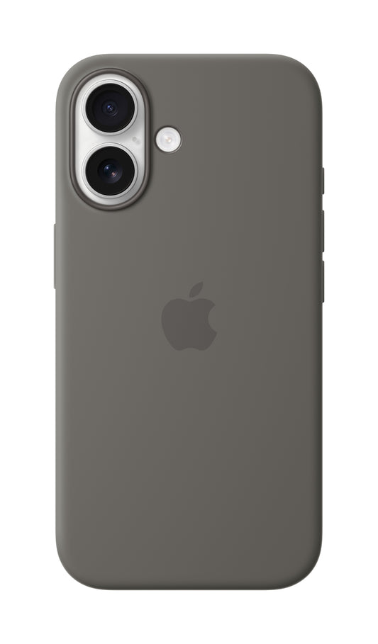 iPhone 16 Silicone Case Stone Gray
